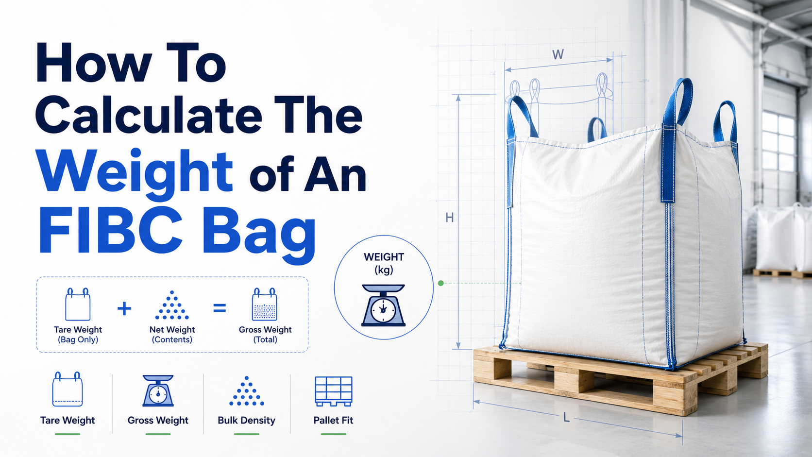 フレコンバッグの重量の計算方法