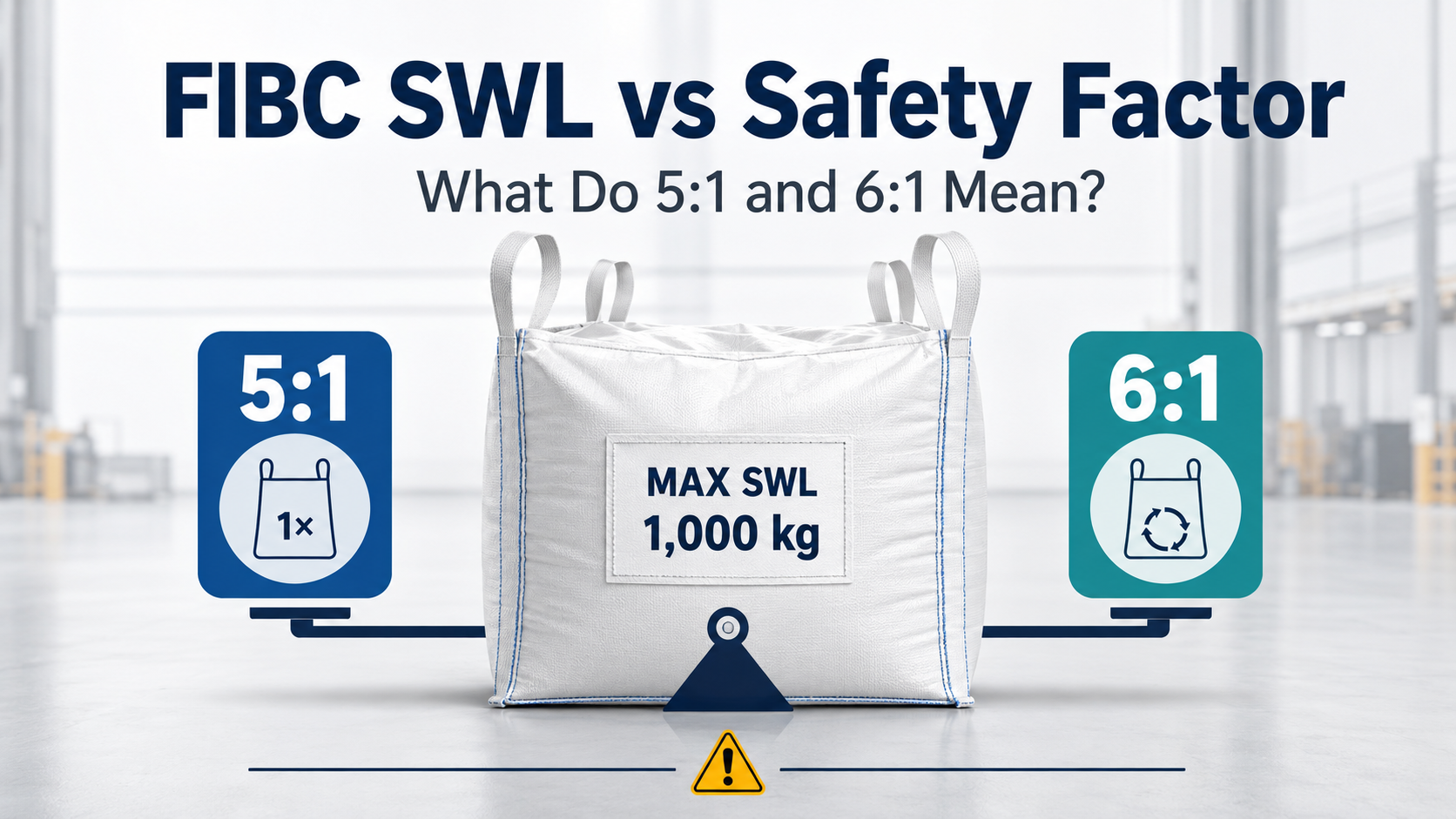 FIBC 安全使用荷重と安全率: 5:1 と 6:1 は何を意味しますか?